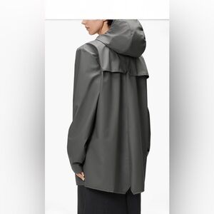 Rains Unisex Charcoal (Gray) Raincoat